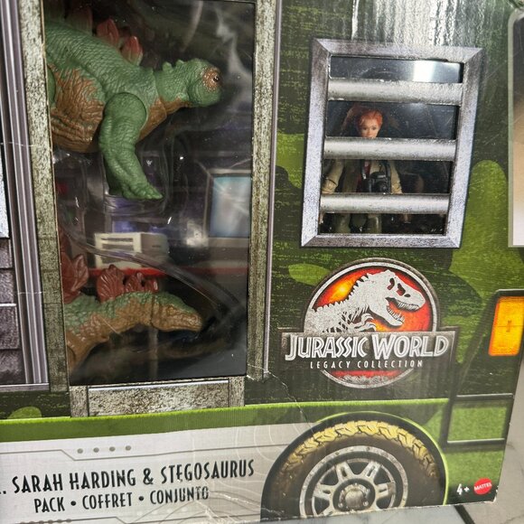 Jurassic World Legacy Collection Dr Sarah Harding & Stegosaurus Figure Toy NWT - Picture 6 of 8
